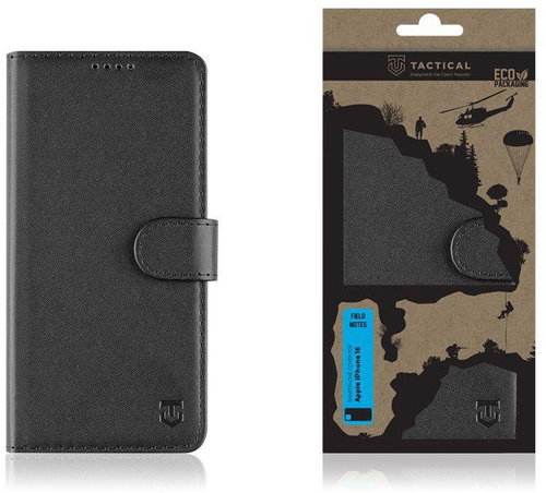 Tactical Field Notes for Apple iPhone 16 Black - Phone Case - Main image