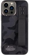 Tactical Camo Troop Drag Strap Kryt pro Apple iPhone 13 Pro Max Black - Phone Cover