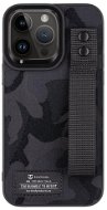 Tactical Camo Troop Drag Strap Kryt pro Apple iPhone 14 Pro Max Black - Telefon tok