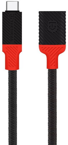 Tactical Pin4Fun Adapter USB-C/Lightning 0,1m Black/Red - Audio kábel - Fő fotó