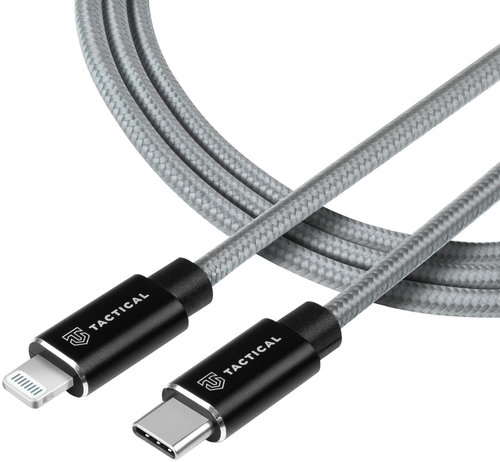 Tactical Fast Rope Aramid Cable USB-C / Lightning MFi 1 m Grau - Stromkabel - Hauptbild