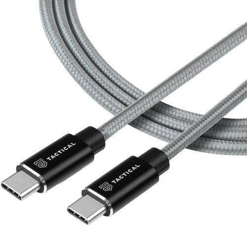 Tactical Fast Rope Aramid Cable USB-C / USB-C 100 W 20 V / 5 A 1 m Grau - Stromkabel - Hauptbild
