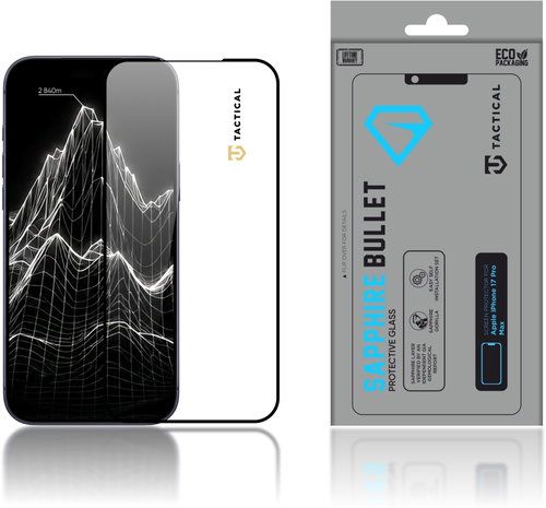 Tactical Sapphire Bullet sklo pro Apple iPhone 17 Pro Max - Glass Screen Protector - Main image