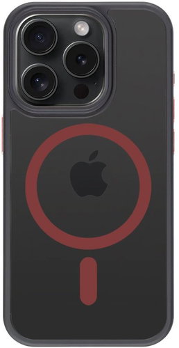 Tactical MagForce Hyperstealth 2.0 Cover for iPhone 15 Pro Black/Red - Phone Cover - Main image