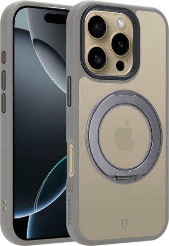 Tactical MagForce Hyperstand Case for Apple iPhone 16 Pro, Light Grey - Phone Cover - Main image