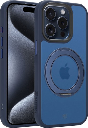 Tactical MagForce Hyperstand Case for Apple iPhone 15 – Deep Blue - Phone Cover - Main image