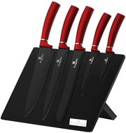 Berlingerhaus BH-2519 with magnetic stand 6 pcs Burgundy - Knife Set