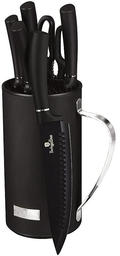 Berlingerhaus BH-2480 állvánnyal, 7 darab, Black Silver Collection