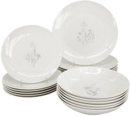 by inspire Linea Charm 18dílná sada talířů, taupe - Set of Plates
