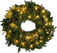 Finnlumor Christmas LED wreath with pine cones, 60 cm - Wreath