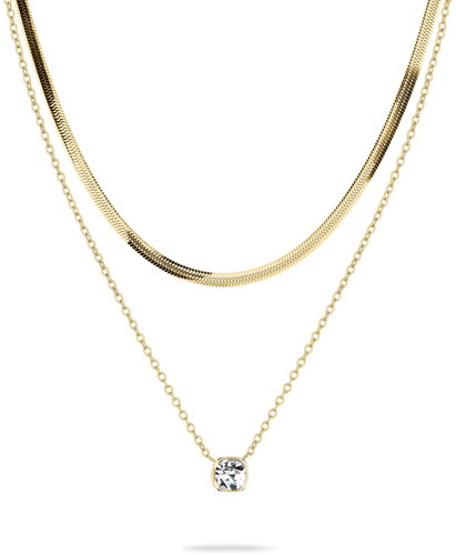 Tamaris ladies necklace set gold plated steel TS-0036-NN - Jewellery Gift Set - Main image