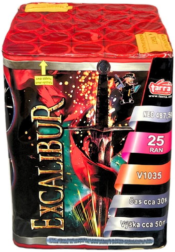 Tarra Fireworks - Battery of Excalibur 25 shots - Fireworks - Main image