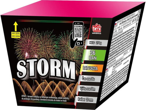 Tarra Fireworks - Battery of Storm 36 rounds - Fireworks - Main image