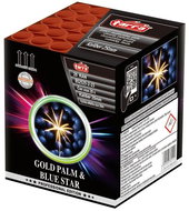 Tarra Fireworks - gold palm & blue star 25 shots - Fireworks