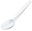 Plastic coffee spoons white 13 cm, 50 pcs