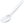 Plastic spoon 18.5 cm, reusable, white - 50 pcs