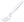 Plastic fork 18.5 cm, reusable, white - 50 pcs