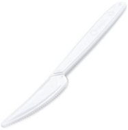 Mazurek Plastové nože jídelní bílé 18,5 cm, 50 ks - Sada nožů