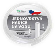 TUBI Hadice zahradní jednovrstvá 4 × 6 mm, průhledná - délka 5 m - Zahradní hadice
