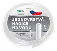 TUBI Garden hose single layer 15 × 19 mm, transparent - length 50 m - Garden Hose