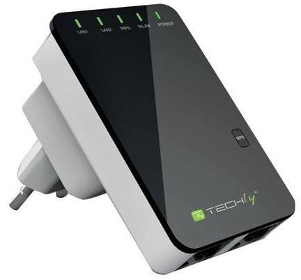 Techly Wireless Extender 300N - WiFi Booster - Main image