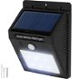 Tectake Vonkajšie nástenné svietidlo LED integrovaný solárny panel a detektor pohybu, čierna - Záhradné osvetlenie