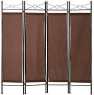 Tectake Paraván 180×160×2,5cm - hnědá - Paraván
