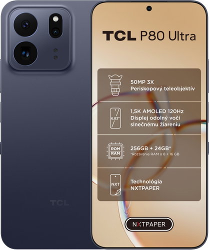 TCL P80 Ultra 8 GB/256 GB Midnight Blue - Mobilný telefón - Hlavný obrázok