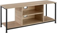 Tectake Televízny stolík – 120 cm, Industrial svetlé drevo, dub Sonoma - TV stolík