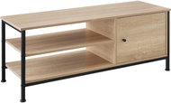 Tectake Televizní stolek Durban 110×40×45,5cm - Industrial světlé dřevo, dub Sonoma - TV stolek