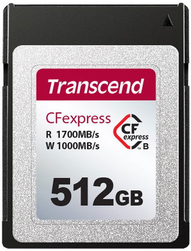 Transcend CFexpress 820 Type B 512GB PCIe Gen3 x2 - Paměťová karta - Hlavní obrázek