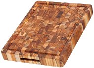 TEAK HAUS 309 Rectangular Kitchen Block with handle, 41 x 30.5 x 5cm - Chopping Board