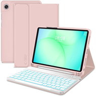 Tech-Protect SC Pen Keyboard case with keyboard for Samsung Galaxy Tab A9 Plus/A11 Plus 11, pink - Tablet Case With Keyboard
