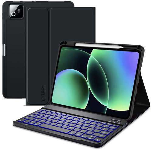 Tech-Protect SC Pen Keyboard Case for Xiaomi Pad 7 / 7 Pro / 8 / 8 Pro 11.2", Black - Tablet Case With Keyboard - Main image