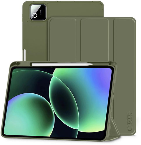 Tech-Protect SC Pen Case for Xiaomi Pad 7 / 7 Pro / 8 / 8 Pro 11.2", Green - Tablet cover - Main image