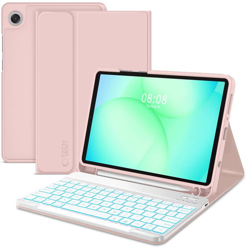 Tech-Protect SC Pen Keyboard case with keyboard for Samsung Galaxy Tab A9 / A11 8.7'', pink - Tablet Case With Keyboard - Main image