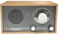 TechniSat Radio receiver FM Classic 205, gray/golden oak - Radio