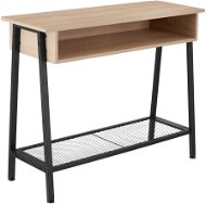 Tectake - Konzolový stolík Tralee 100×35×80,5 cm, Industrial svetlé drevo, dub Sonoma - Konferenčný stolík