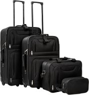 Tectake Cestovní kufry sada 4ks, černá - Case Set