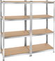 TecTake Regál, 2 × 4 polic - Regál