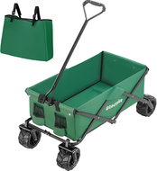 TecTake Folding trolley max. 80 kg, green - Garden Cart