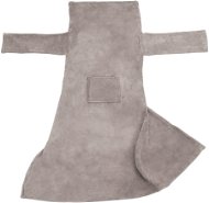 Tectake 2 Deky s rukávy, 180×150 cm,šedá - Deka