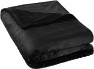 Deka Tectake Hrejivá deka mikroplyš, 220 × 240 cm, čierna - Deka
