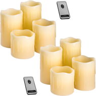 LED Candle LED svíčky s dálkovým ovládačem 8 ks bílé - LED svíčka