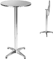 Barový stôl Barový stolík hliníkový 60 cm, nožička 5,8 cm skladací - Barový stůl