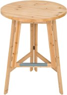 Barový stolík z masívu 79 × 110 cm hnedý - Barový stôl