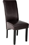 Jídelní židle ergonomická, masivní dřevo, cappuccino - Jídelní židle