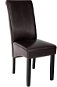 Jídelní židle ergonomická, masivní dřevo, cappuccino - Jídelní židle