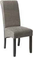 Jedálenská stolička ergonomická, masívne drevo, mramorová sivá - Jedálenská stolička