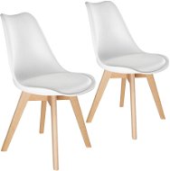 2× Jedálenská stolička Friederike, biela - Jedálenská stolička